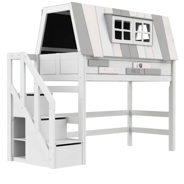 High Sleeper Bed 152 cm with House- My Hangout