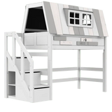 High Sleeper Bed 152 cm with House- My Hangout