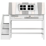 High Sleeper Bed 152 cm with House- My Hangout