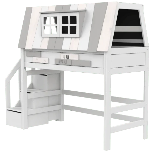 High Sleeper Bed 152 cm with House- My Hangout