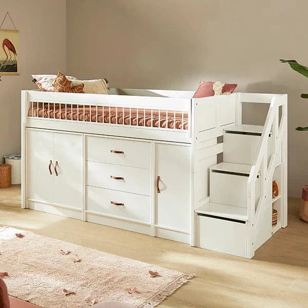 Mid Sleeper Bed 128 cm incl. Storage