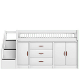 Mid Sleeper Bed 128 cm incl. Storage - Breeze
