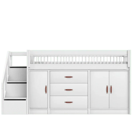 Mid Sleeper Bed 128 cm incl. Storage - Breeze