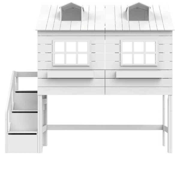 Mid Sleeper Bed 128 cm with House - Lake House