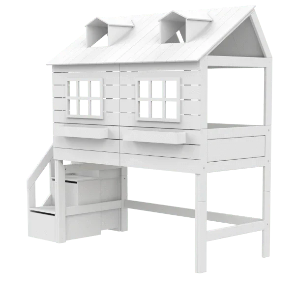 Mid Sleeper Bed 128 cm with House - Lake House