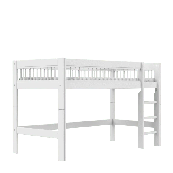 Mid Sleeper Bed 128 cm with Ladder - Breeze