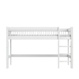 Mid Sleeper Bed 128 cm with Ladder - Breeze