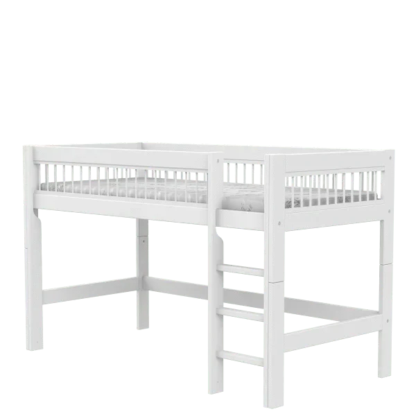 Mid Sleeper Bed 128 cm with Ladder - Breeze