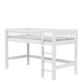 Mid Sleeper Bed 128 cm with Ladder - Breeze