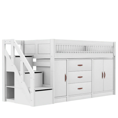 Mid Sleeper Bed 128 cm incl. Storage