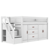 Mid Sleeper Bed 128 cm incl. Storage