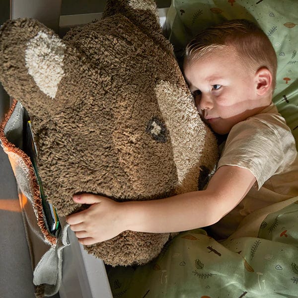 Bear Shaped Cushion - Canoe Adventure