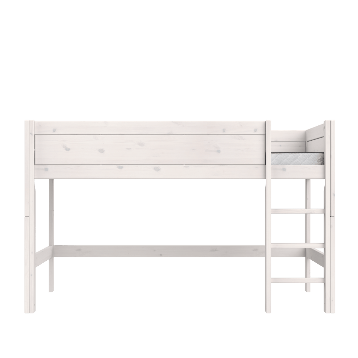 Mid Sleeper Bed 128 cm with Ladder 120x200 cm
