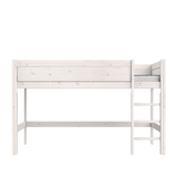 Mid Sleeper Bed 128 cm with Ladder 120x200 cm