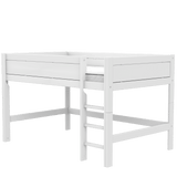 Mid Sleeper Bed 128 cm with Ladder 120x200 cm
