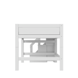 Mid Sleeper Bed 128 cm with Staircase 120x200 cm