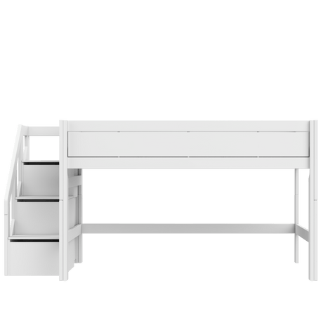 Mid Sleeper Bed 128 cm with Staircase 120x200 cm