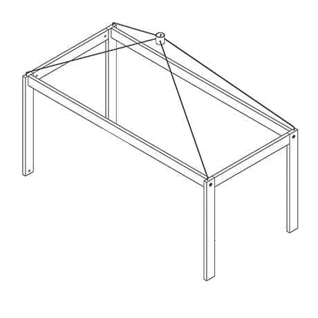 Canopy Frame for Bed - 128 cm