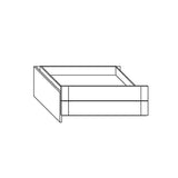 Build Up & On Wardrobe Unit with 2 Drawers - 100 cm