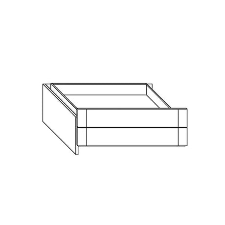 Build Up & On Wardrobe Unit with 2 Drawers - 100 cm