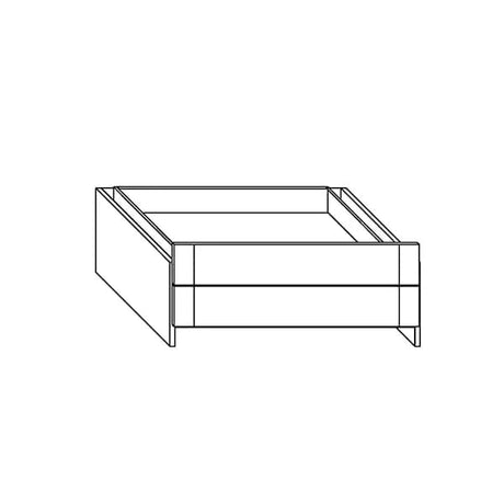 Build Up Wardrobe Unit with 2 Drawers - 100 cm
