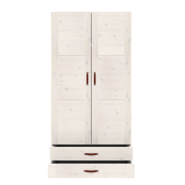 Wardrobe with Clothes Rail and Drawers, 100 cm