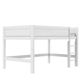 Mid Sleeper Bed 128 cm with Ladder 120x200 cm