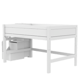 Mid Sleeper Bed 128 cm with Staircase 120x200 cm
