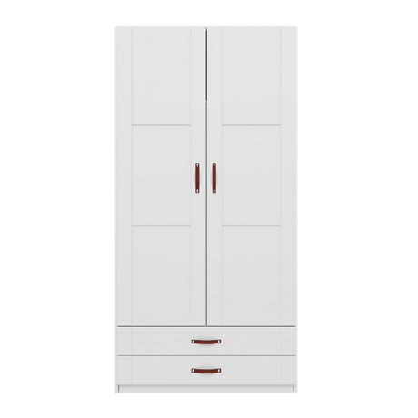 Wardrobe with Shelves, Clothes Rail and Drawers, 100 cm