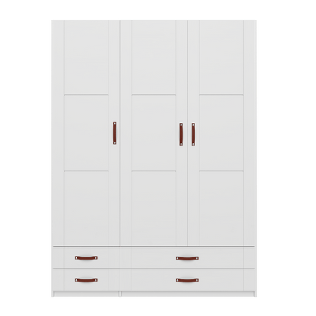 Wardrobe with Shelves, Clothes Rail and Drawers, 150 cm
