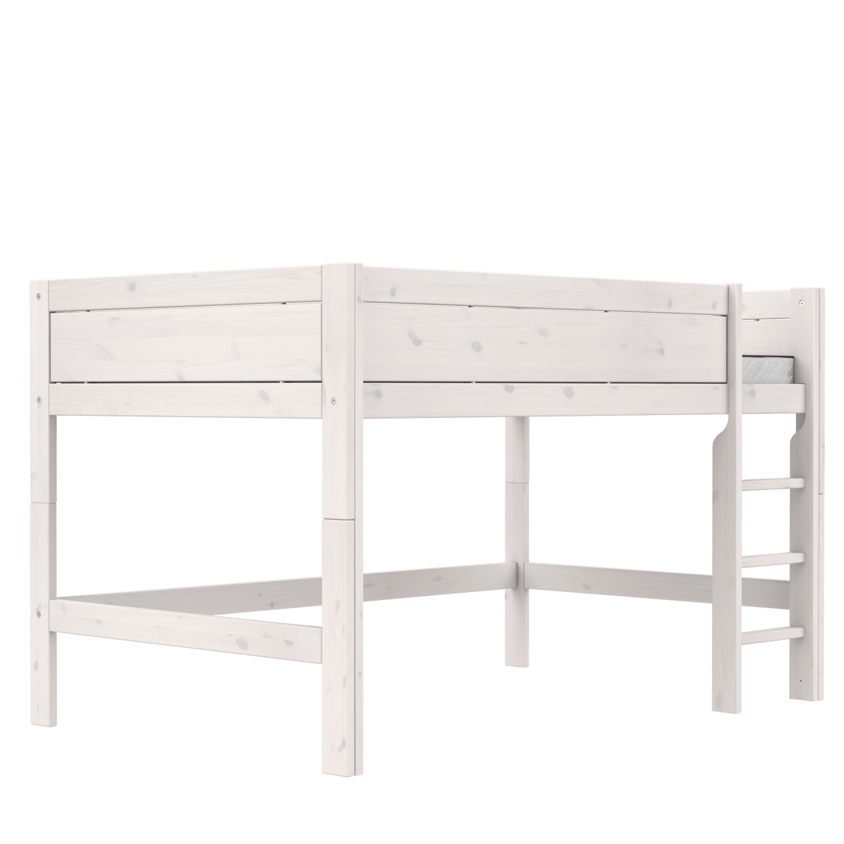 Mid Sleeper Bed 128 cm with Ladder 120x200 cm