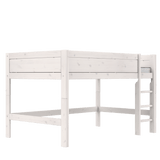 Mid Sleeper Bed 128 cm with Ladder 120x200 cm