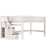 Mid Sleeper Bed 128 cm with Staircase 120x200 cm