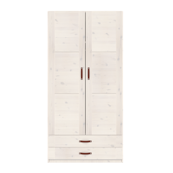 Wardrobe with Clothes Rail and Drawers, 100 cm