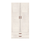 Wardrobe with Clothes Rail and Drawers, 100 cm