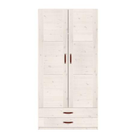 Wardrobe with Clothes Rail and Drawers, 100 cm