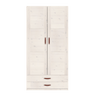 Wardrobe with Clothes Rail and Drawers, 100 cm