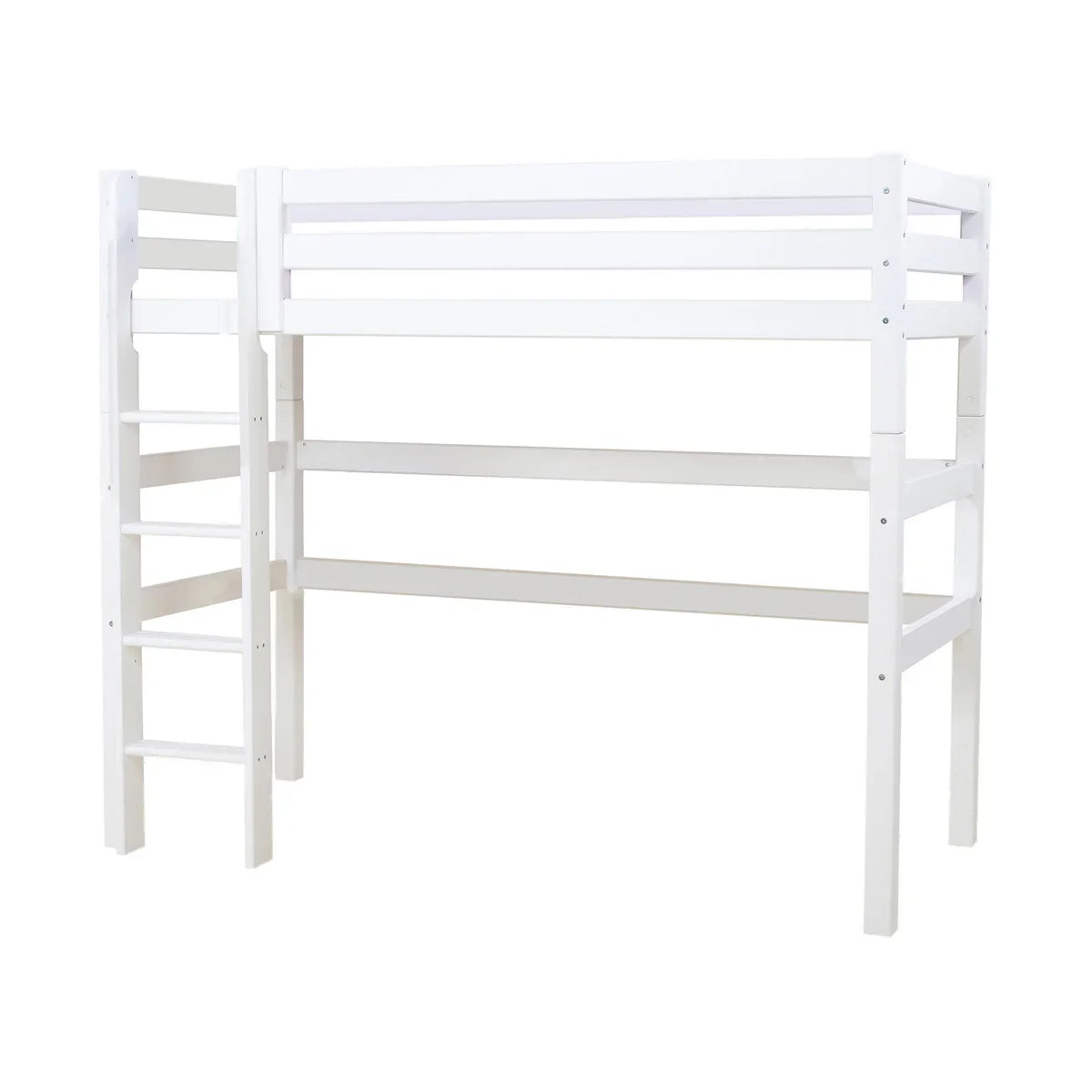 Hoppekids ECO Luxury Loft Bed, White, Pine, 90x190 cm