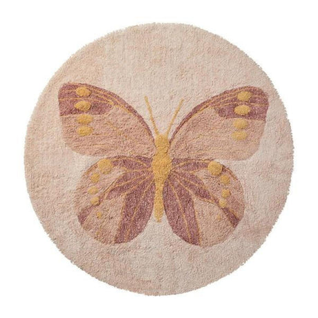 LIFETIME Kidsrooms Round Butterfly Rug
